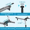 Four panels illustrating features of shower tray feet. Produktbild-Vorschau