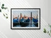 Venezianische Gondeln auf dem Wasser Italien– Wandbild mit Produktbild-Vorschau 2