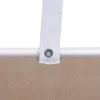 A close-up view of a white strap attached to a brown surface with a silver screw. Produktbild-Vorschau
