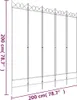 5-panelový paraván biely 200x200 cm látkový Náhľad obrázku produktu 8