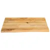 Möbel Tischplatte mit Baumkante 60x60x3,8 cm Massivholz Produktbild-Vorschau 3