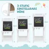 COSTWAY detská tabuľa obojstranná, stojanová, skladacia, Náhľad obrázku produktu 4