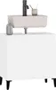 vidaXL Vanity Unit White 58x33x60 cm Drevo Materiál Náhľad obrázku produktu 4