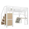 Flieks Etagenbett 140x200cm mit Schreibtisch und Led, Produktbild-Vorschau 10