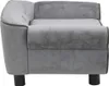 vidaXL Canapé pour chien Gris 72x45x30 cm Peluche Voir les images du produit 6