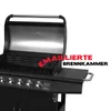 TAINO RED 6+1 Gasgrill 6 Edelstahl Brenner Seitenkocher Produktbild-Vorschau 4