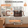 Lit d'aide au lever COSTWAY, pliable à 180°, barrières de Voir les images du produit 5