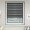Doppelrollo Fenster ohne Bohren Zevra 140x160cm dunkelgrau Produktbild-Vorschau 6