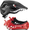Kask dziecięcy z odpinana szczęką 2w1 ROCKBROS TT-32005 Red Podgląd zdjęcia produktu 4