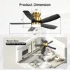 AIORBER 42 Zoll Deckenventilator mit Licht LED dimmbar Produktbild-Vorschau 9
