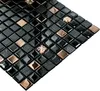 Čierna sklenená mozaika "VOLCANO ROSEGOLD", čierna mozaika, Náhľad obrázku produktu 3