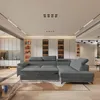 Masseno Ecksofa FAVIEN R-S mit Schlaffunktion L-Form, Sofa Produktbild-Vorschau 4