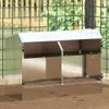 vidaXL Krmítko pro králíky, stříbrné, 64,5 x 25,5 x 45,5 Náhled obrázku produktu 2