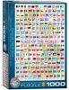 Eurographics Puzzle Flaggen der Welt, Nationalflaggen, 1000 Anteprima dell’immagine prodotto 1