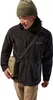 Mann trägt eine schwarze Polartec Fleecejacke von Berghaus; kombiniert mit einer grünen Mütze und einer Umhängetasche. Produktbild-Vorschau