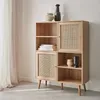 sweeek - Anrichte mit Rattan-Geflecht und Holzdekor, 4 Produktbild-Vorschau 3