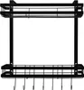 QUVIO Mensola da cucina con 7 ganci - Mensola da cucina Anteprima dell’immagine prodotto 2
