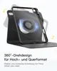 Inateck KB004 black 360° Bluetooth-Tastatur-Hülle für iPad Anteprima dell’immagine prodotto 4