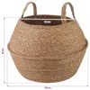 Kvetináč s uchami Prírodná Ø 45 x 36 cm 100% Morská tráva Náhľad obrázku produktu 5