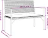 The Living Store Gartenbank 2-Sitzer mit Kissen Schwarz Produktbild-Vorschau 7