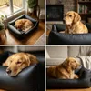 4L Textil Mario Orthopädisches Hundebett aus Kunstleder Produktbild-Vorschau 5