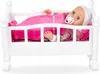 Kinderplay Puppenwiege 2-in-1 mit Bettwäsche – Schaukelbett Produktbild-Vorschau 15