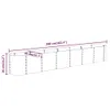A diagram showing the dimensions of a raised garden bed. Náhled obrázku produktu