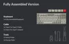 Image shows a fully assembled keyboard version with its included accessories and tools. Produktbild-Vorschau