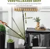 Outsunny – skládací vozík se bočními kapsami a sklopnou Náhled obrázku produktu 4