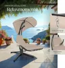 tectake® Hängeliege Elaria 195 x 132 x 197 cm, mit Produktbild-Vorschau 7