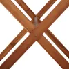 A close-up view of the wooden structure of a table, showing the joints and fasteners. Produktbild-Vorschau