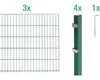 Alberts 653866 Doppelstabmattenzaun als 8 tlg. Podgląd zdjęcia produktu 1