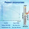 Pompa sommergibile per pozzi profondi SucceBuy, 370 W, 230 Anteprima dell’immagine prodotto 7
