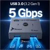 SWITCH SWITCH 1x2 a 2x1 USB 3.0 KVM A/B 5Gbps DVOUSTRANNÝ Náhled obrázku produktu 5