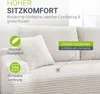 Juskys Sofa Coredo - Beige, moderne Couch aus Cord mit Produktbild-Vorschau 4