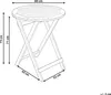 BELIANI Gartentisch Braun aus Akazienholz Klappbar Klein Produktbild-Vorschau 7