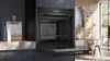 Siemens iQ700, Einbau-Backofen, 60 x 60 cm, Schwarz, Edelstahl HB734G1B1 Schrägansicht geöffnet Einbau Produktbild-Vorschau