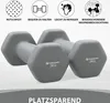 TOSANEO 2er Set Hanteln 2x 3,0kg Grau Neopren Kurzhanteln Produktbild-Vorschau 4