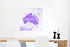 MuchoWow® Poster Karte - Australien - Aquarell 50x50 cm - Produktbild-Vorschau 5