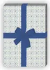 Klassisches indigo Muster Geschenkpapier mit Blüten, blau - Produktbild-Vorschau 1