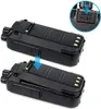 Two black radio battery packs are shown, with one demonstrating how to attach it to a radio. Produktbild-Vorschau