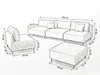 Garten Lounge Set SUN – Outdoor Möbel Set mit Sofa, Sessel Produktbild-Vorschau 7