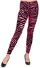 Leggings Tigerprint pink 80er 90er, Groesse:S/M Produktbild-Vorschau 1