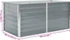 vidaXL Hochbeet 160 x 80 x 77 cm Verzinkter Stahl Grau Produktbild-Vorschau 7
