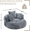 MODFU Doppel-Sitzsack Schlafsofa mit 3 Kissen & Produktbild-Vorschau 7