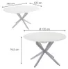 Jídelní stůl Vicco Loyd Bílá/šedá 120 x 76.5 cm Náhled obrázku produktu 7