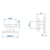 50x Planenhaken Rund Kunststoff 25x25x13mm – Ideal zur Produktbild-Vorschau 3