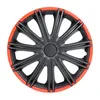 4x 14" Zoll Radkappen Schwarz/Rot Radzierblenden Radblenden Produktbild-Vorschau 5