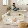 Laufstall 120 x 120 cm mit Matte für Zuhause | Geräumiger Produktbild-Vorschau 6