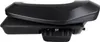 A side view of a black child bicycle seat attachment. Produktbild-Vorschau